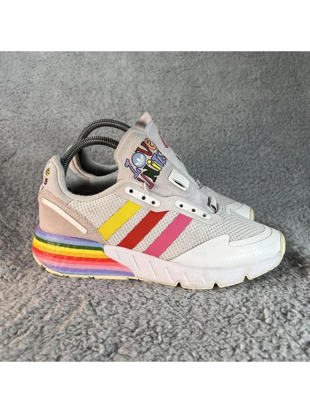 Adidas ZX 1K Boost Pride Classic Love Unites Sneaker Women 8